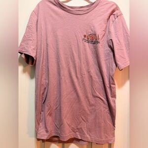 Pink Short Sleeve Graphic Tee with Small Chest Design